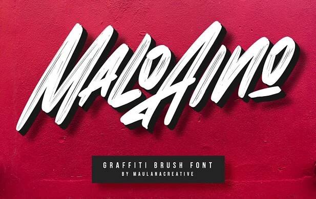 Stiahnite si graffitti font Malo Aino za 12 dolárov! — DeTePe [dtp]