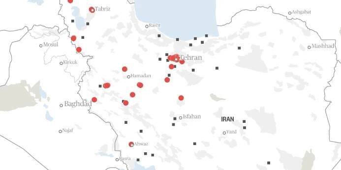 Map of Israel strikes on Iran and retaliation: See latest data on attack locations