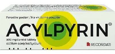 Acylpyrin 500 mg 15 šumivých tablet