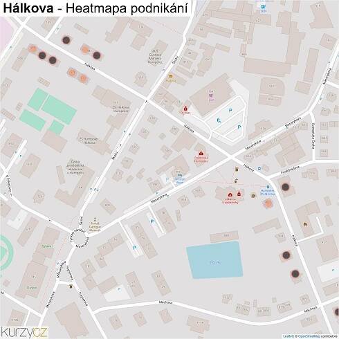 Hálkova - mapy | Kurzy.cz