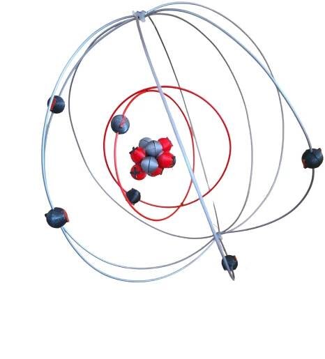 Model atomu by prvniceska | Education | Printables.com