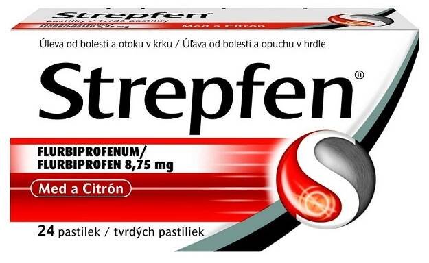 Strepfen 8.75 mg Med a citrón 24 pastilek