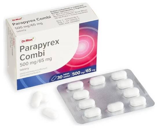 Parapyrex Combi 500 mg / 65mg 1×30tbl, liek proti bolesti a horúčke