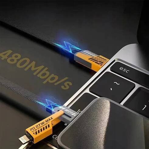 KABEL Typ C - Typ C Lightning Micro 65W 4v1 NABÍJECÍ KABEL 65W QC Soulad se standardem Quick Charge 3.0