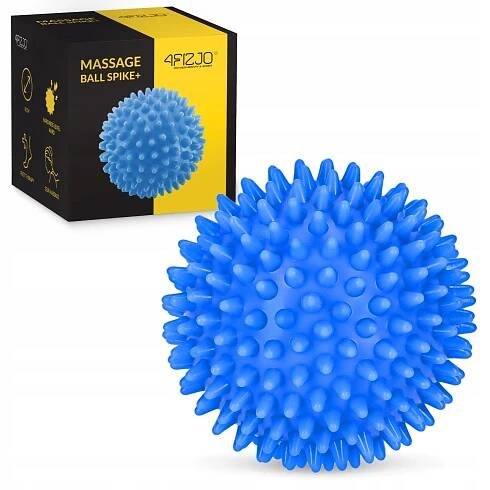 MÍČEK S HROTY REHABILITAČNÍ JEŽEK NA MASÁŽ SENZORICKÝ TVRDÝ 8 CM