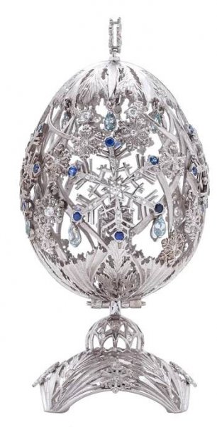 Originální klenot na téma Zima se stříbrnou mincí Gustav Fabergé proof | Česká mincovna