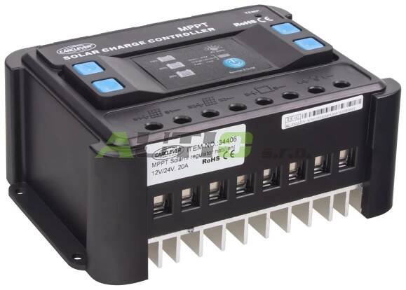 MPPT solární regulátor nabíjení 12V/24V, 20A | AUTIO