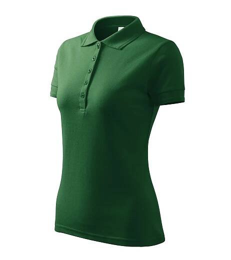 MALFINI® Dámská polokošile Pique Polo vyšší gramáže 210 - lahvově zelená z kolekce MALFINI