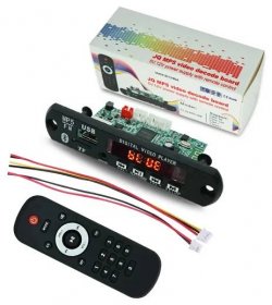 JQ wireless Bluetooth Video Circuit USB TF Card MP3 Player Module, 12V MP4 Video Kit Bluetooth MP5 Player Decoder Board For TV