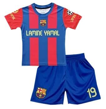 Numberoplus Premium Dětský fotbalový dres Komplet FC Barcelona 28354 - Lamine Yamal 19 Velikost: 14 let ( vel.158)