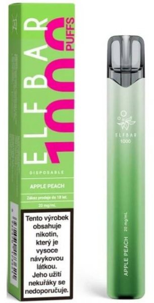 Elf Bar 1000 Jednorazova e cigareta Apple Peach min