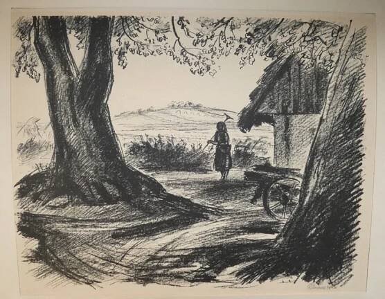 Grafika signováno Alois Moravec 1943
