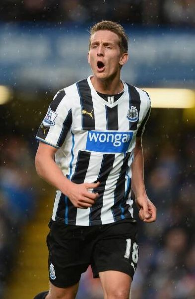Luuk de Jong of Newcastle United in action.