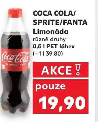 Kaufland COCA COLA/ SPRITE/FANTA Limonáda nabídka