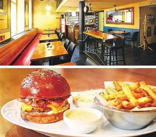Průměrný burger i hranolky. To je restaurace Palanda