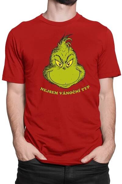 Vánoční tričko Nejsem vánoční typ Grinch