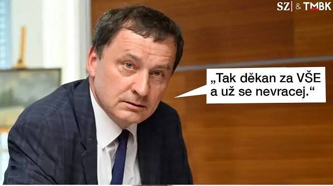 TMBK: Ševčík se ve zlém loučí s vedením fakulty VŠE. Rektora už to nebavilo