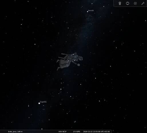 depiction in Stellarium by Fabien Chéreau (since 2000 CE)