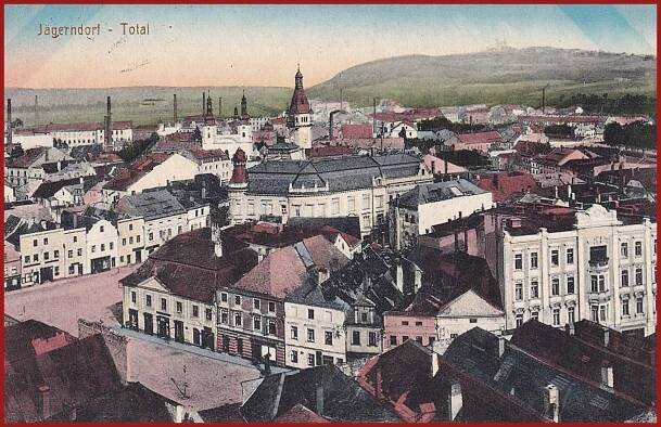 Krnov (Jägerndorf) * pohled na část města * Bruntál * M941 - Pohlednice místopis