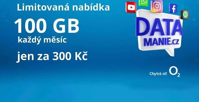 300 gb za 100 kc mesicne od o2