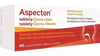Aspecton tablety na kašel černý rybíz, 60 tbl.