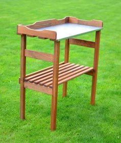 Zahradní stolek pro výsadbu 78 x 38 cm - dřevěný 48/4