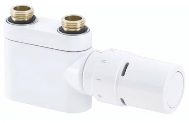 Danfoss sada designového radiátorového ventilu přímá VHX-D s hlavicí RAX bílá 013G4278