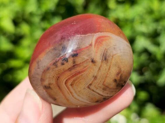 Achát sardonyx tromlovaný 58g Čína
