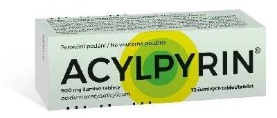 Acylpyrin 500mg 15 šumivých tablet