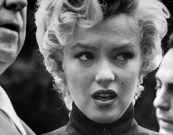 Marilyn Monroe at the time she filed for divorce from Joe DiMaggio, Beverly Hills, October 1954.