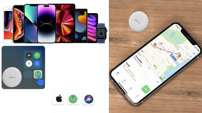 GPS lokátor LiTag MiLi IOS APPLE pro batoh na klíče a zavazadla kola obojku Funkce záznam geolokačních dat