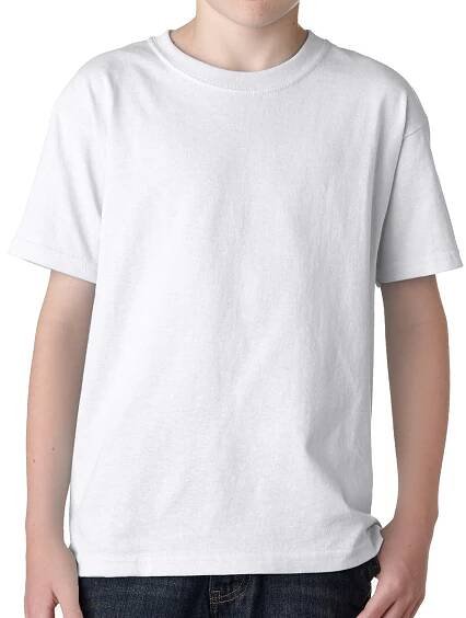 Gildan 5000Y Heavy Cotton T-Shirts for Children.