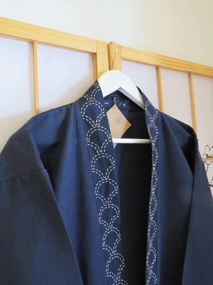 Sashiko Jacket-Seigaiha (Waves) - Image 2