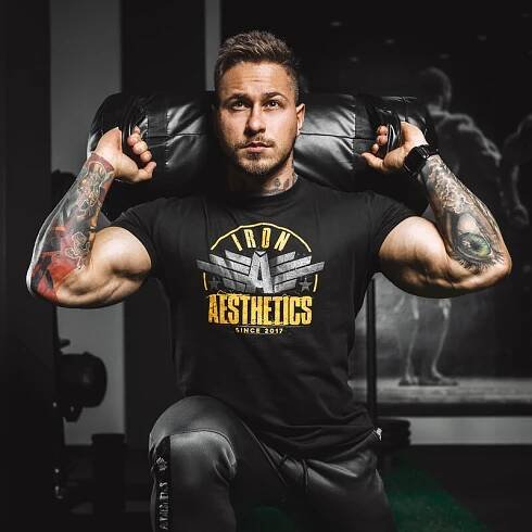 Tílko Iron Aesthetics Muscle Tee, washed black - GLAMI.cz