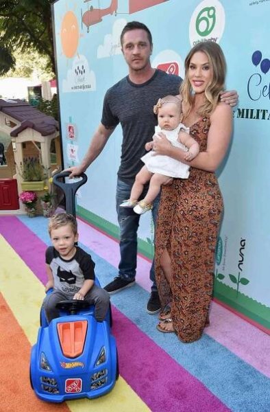 Actor Devon Sawa and Dawni Sawa attend the Step2 & Favored.by Present The 5th Annual Red Carpet Safety Awareness Event at Sony Pictures Studios on September 24, 2016 in Culver City, California.