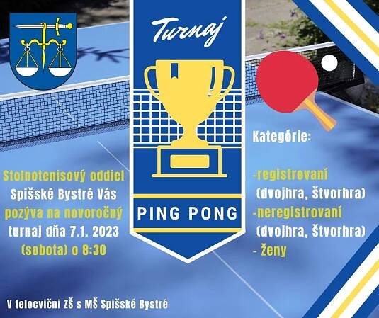 stolný tenis