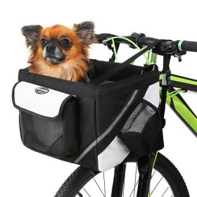 Vsepropejska Mike černý košík na kolo pro psa | Vše pro vaše pejsky