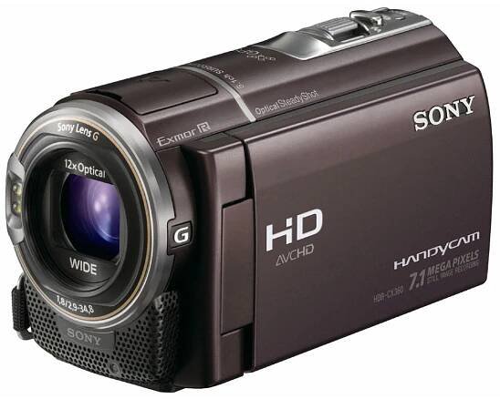 Sony HDR-CX360 hnědofialová