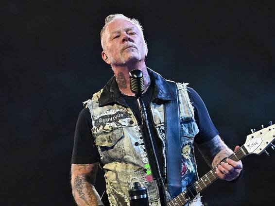 James Hetfield performing live with Metallica