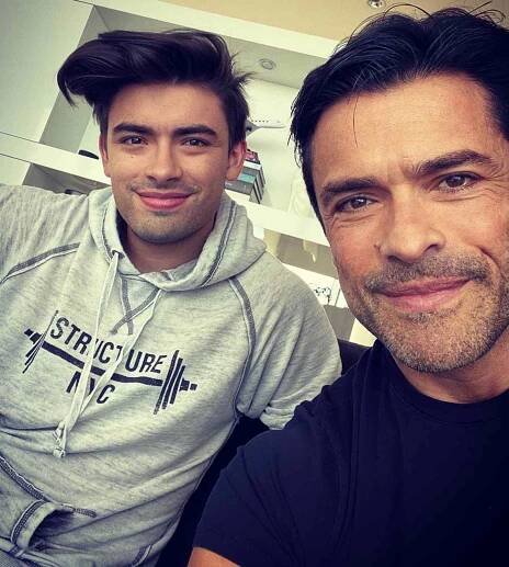 See Mark Consuelos' Look-Alike Son Michael Posing on 'Riverdale' Set — and Kelly Ripa's Reaction