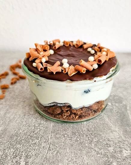 Nepečený tvarohový cheesecake do skleničky