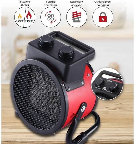 Teplovzdušný ventilátor Camry CR 7743