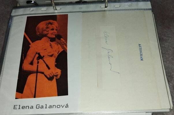 Elena Galanová. Autogram. TV