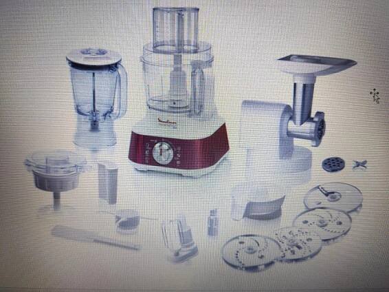odšťavňovač Robot MOULINEX 1000 W FP662GBE Masterchef 8000