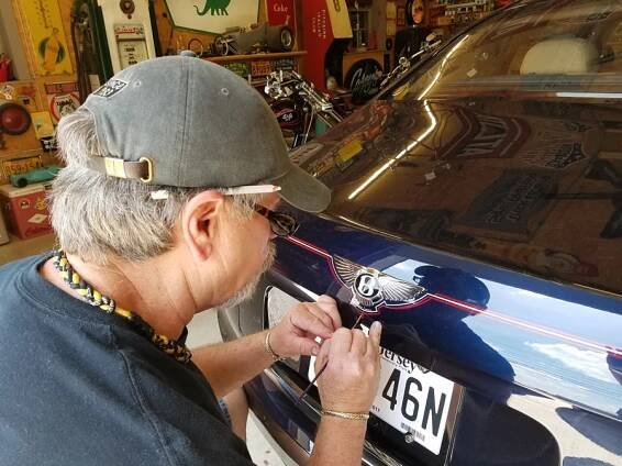 PINSTRIPING Artist Casey Kennell