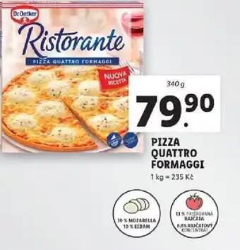 Lidl PIZZA QUATTRO FORMAGGI nabídka