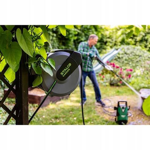 BUBEN NA ZAHRADNÍ HADICI AUTOMATICKÝ NAVÍJEČ 35 M EXP STALCO GARDEN S101610233 - Allegro