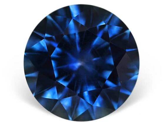 round blue montana sapphire