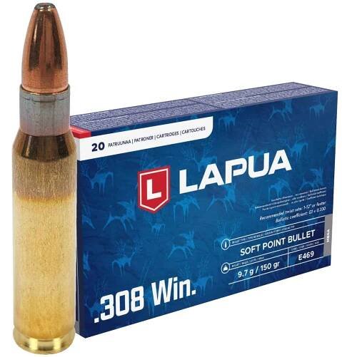 Náboj Lapua.308 Win MEGA, SP, 9,72 g, 150 gr