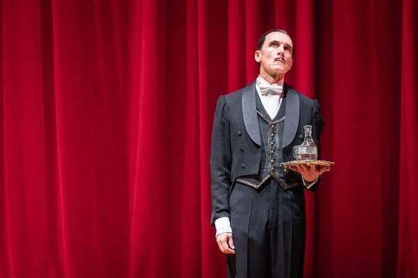 Julian Bleach plays Merriman/Lane in the National Theatre's 'The Importance of Being Earnest'.